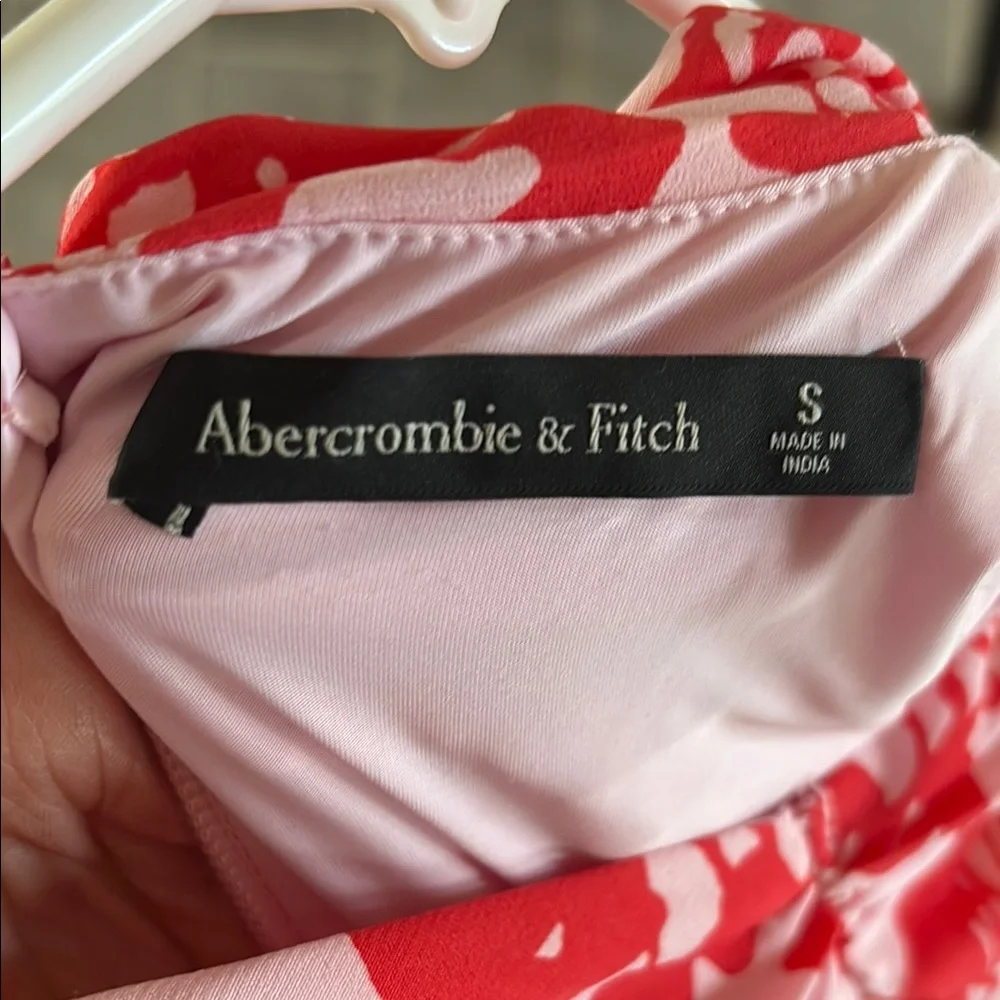 Abercrombie & Fitch Red Floral Maxi Dress